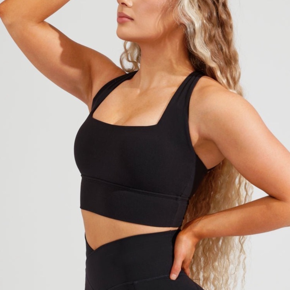 BuffBunny Onyx Black Activewear Sports Bra